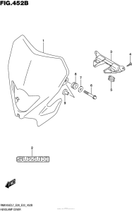RMX450 Headlamp Cover (Rmx450Zl7 E33)