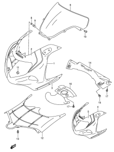 GSX-R750 Cowling body