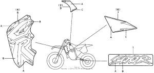 CR500R Наклейки
