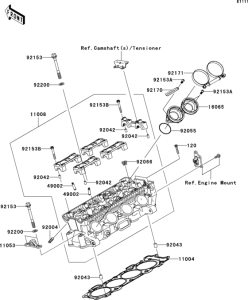 ZX1000 Головка цилиндров