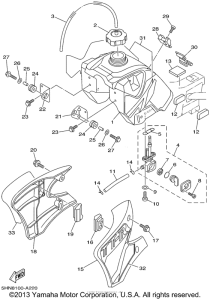 TTR90P Топливный бак