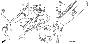 XL125V Глушитель