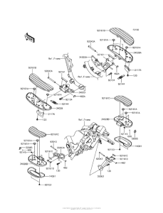 VN1700 Подножки