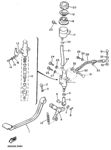 XJ900 Задний торм цилиндр