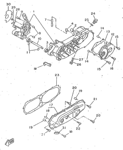 CW50RSX Картер двигателя