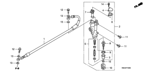  Rr. brake master cylinder