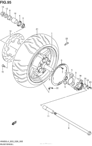 AN650Z Переднее колесо