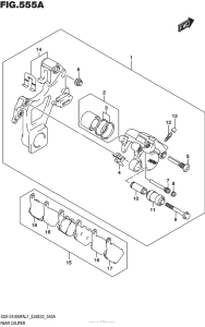 GSX-S1000F (ABS) Задний суппорт