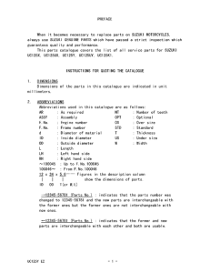 UC125 Catalog preface