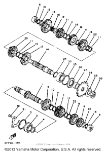 TZ250J Трансмиссия