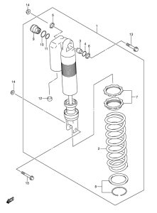 DR-Z400 Задние амортизаторы