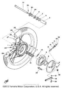 DT125G Переднее колесо