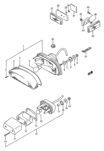 VS1400 Задний комбинированный сигнал