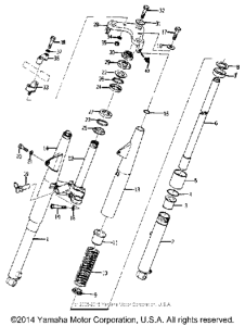 YJ2 Передняя вилка