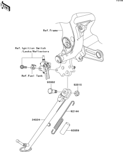EX650 Подножка