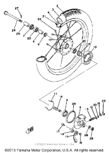 QT50G Переднее колесо