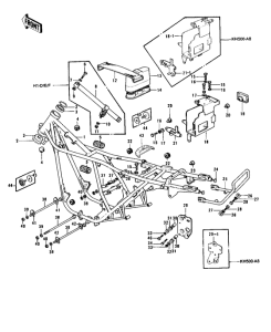 KH500 Frame / frame fittings