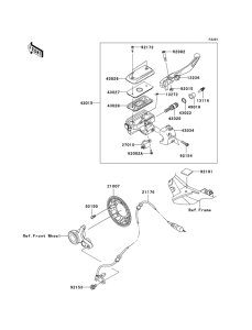 VN1700 Передний тормозной цилиндр