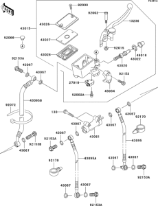 ZX600 Front master cylinder(1 / 2)(e12 / e13)