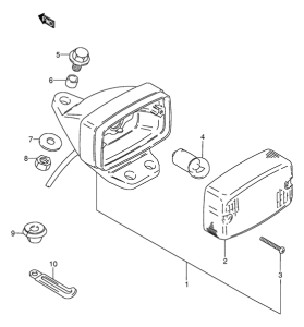DS80 Задний фонарь