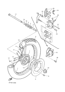 XT600E Переднее колесо