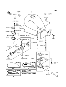 ZR1100 Топливный бак