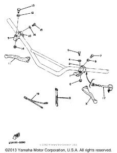 YZ490K Рулевые переключатели