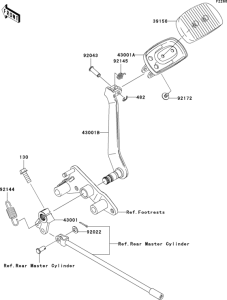  Педаль тормоза