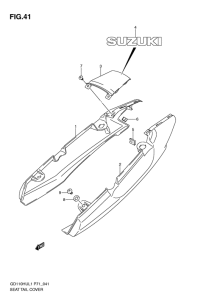 GD110 Обтекатель сидения
