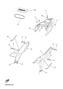 BT1100 Боковые обтекатели