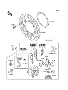 VN1500 Передний тормоз