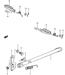 RM500 Stand - footrest