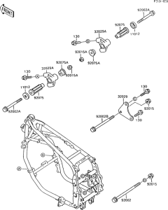 ZX600 Рама ,крепежные детали