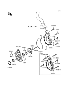 ER650 Водяной насос