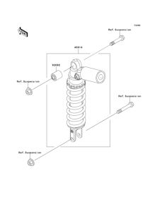 ZX636 Амортизатор