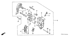 CRM75R Передний суппорт