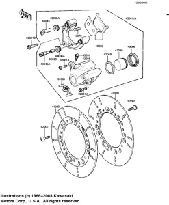 KZ1100 Передний суппорт