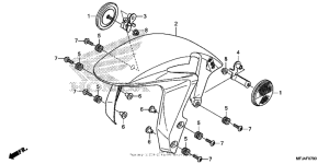 CBR600RR (ABS) Переднее крыло