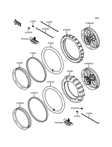 KX125 Колеса,покрышки