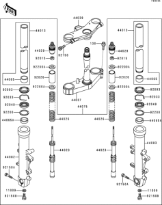 ZX900 Front fork(jkazx900cca032426-)