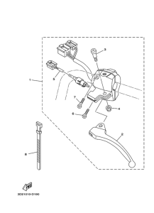 EB06 Переключатель руля рычаг