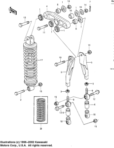 KDX175 Задняя подвеска