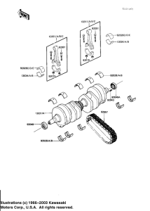 KZ1100 Вал коленчатый