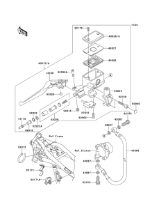 VN1600 Главный цилиндр сцепления
