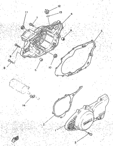 SR250 Крышка картера двигателя