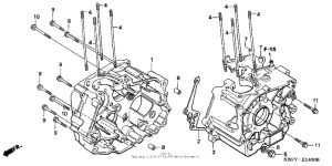 CB250 Картер двигателя