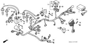 VFR400R Wire harness / ignition coil