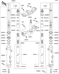 ZR1100 Передняя вилка