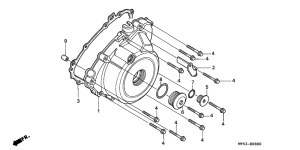  Крышка картера левая
