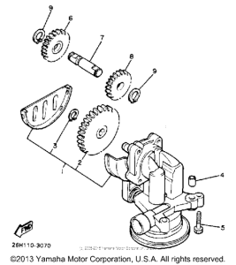 XVZ13DE Масляный насос